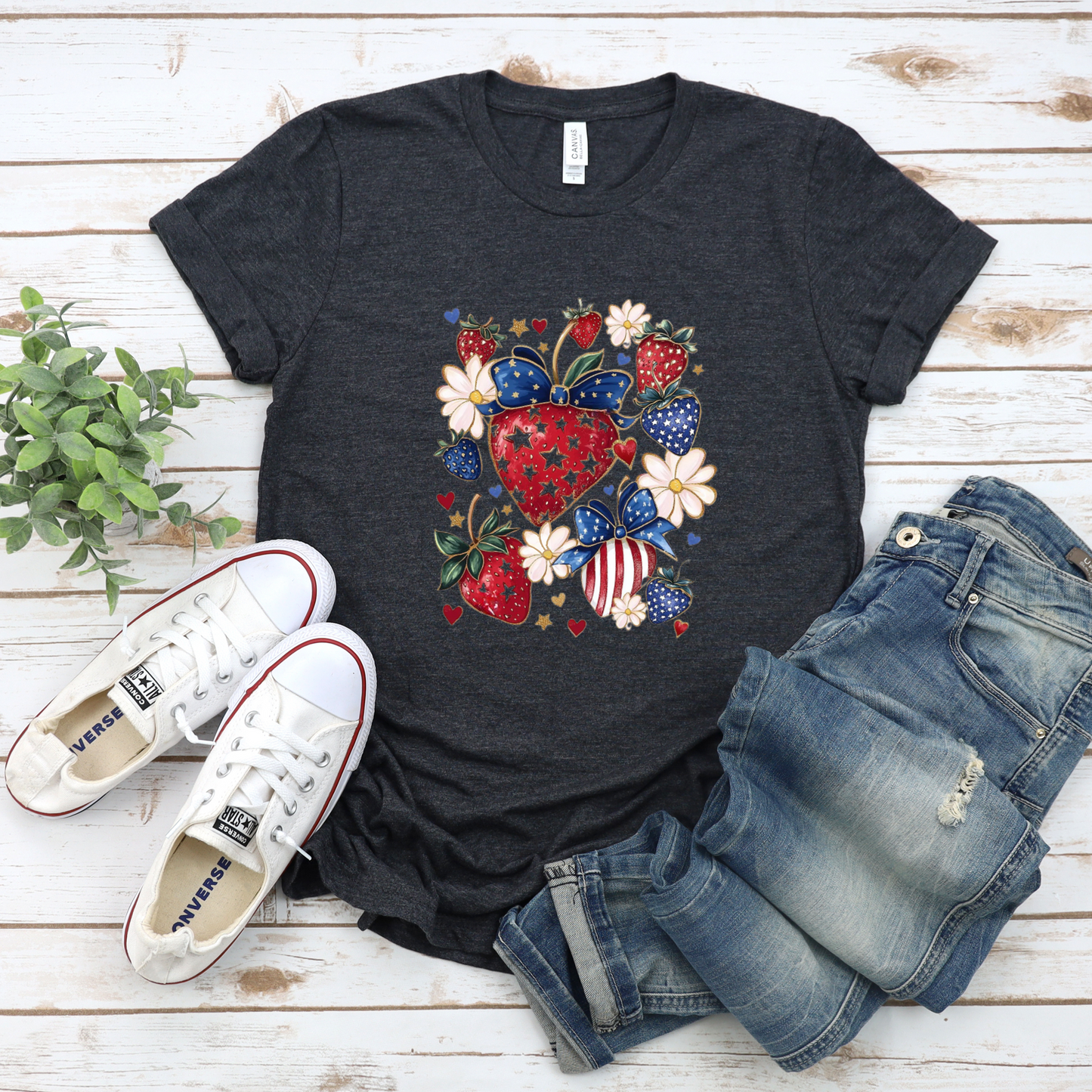 Strawberry 4th of July Tee