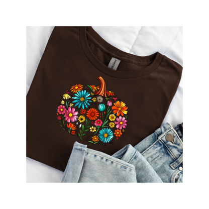 Floral Pumpkin T-Shirt