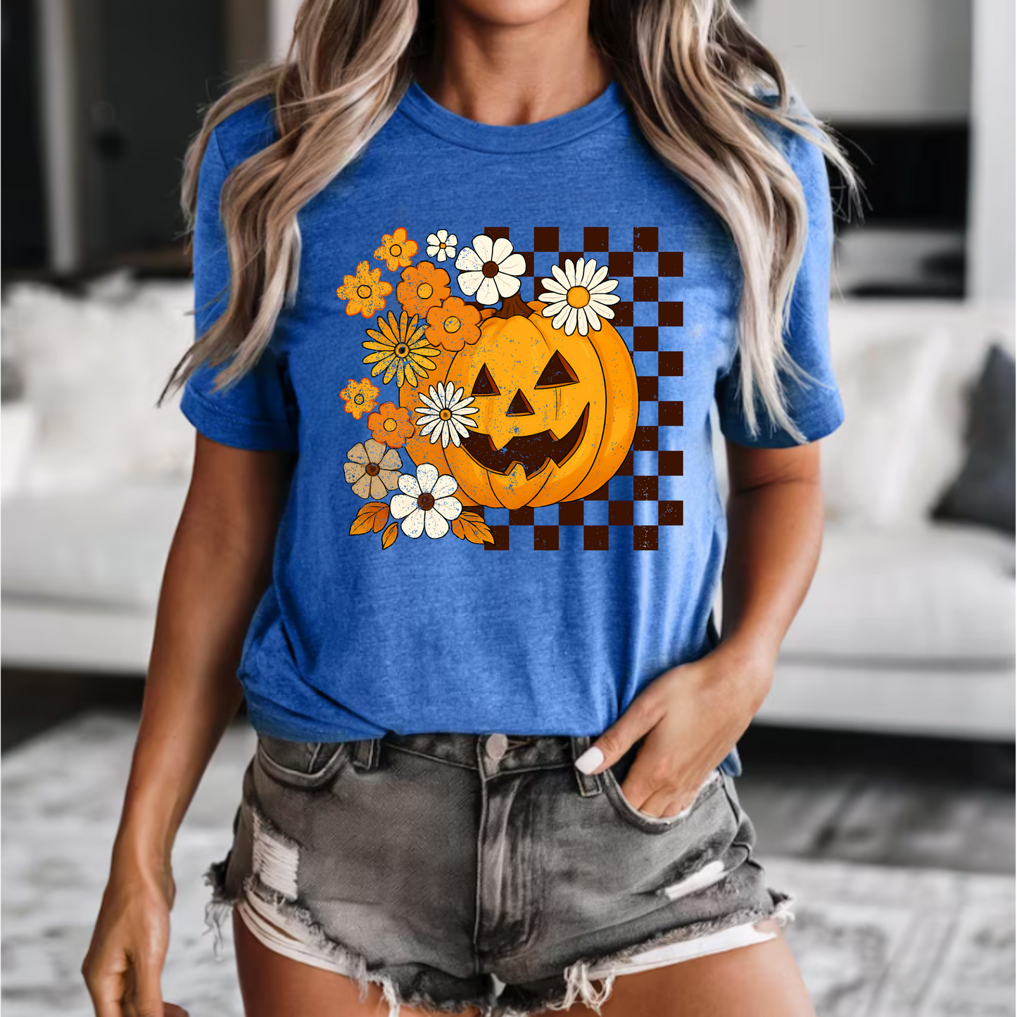 Floral Pumpkin T-Shirt