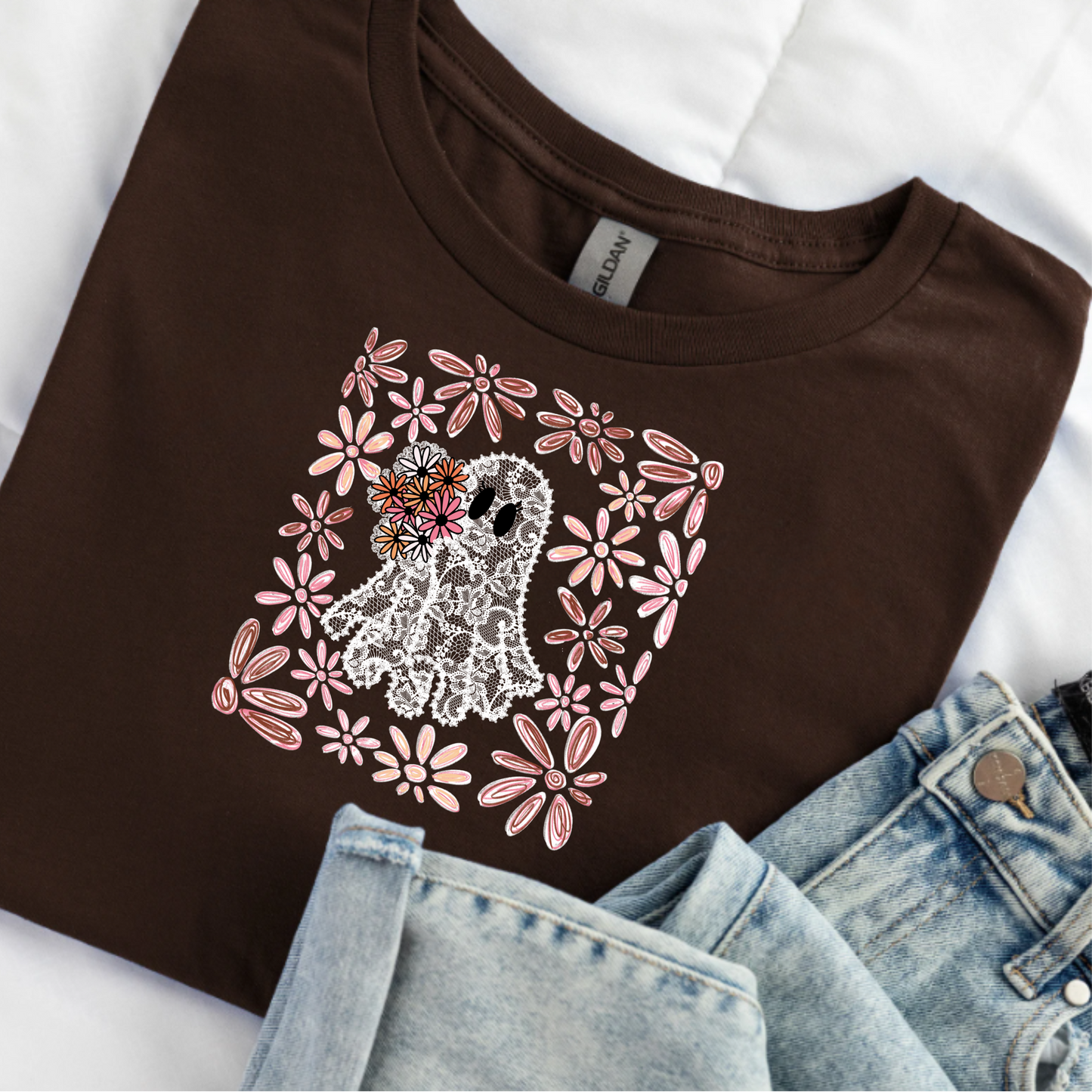 Floral Lace Ghost T-Shirt