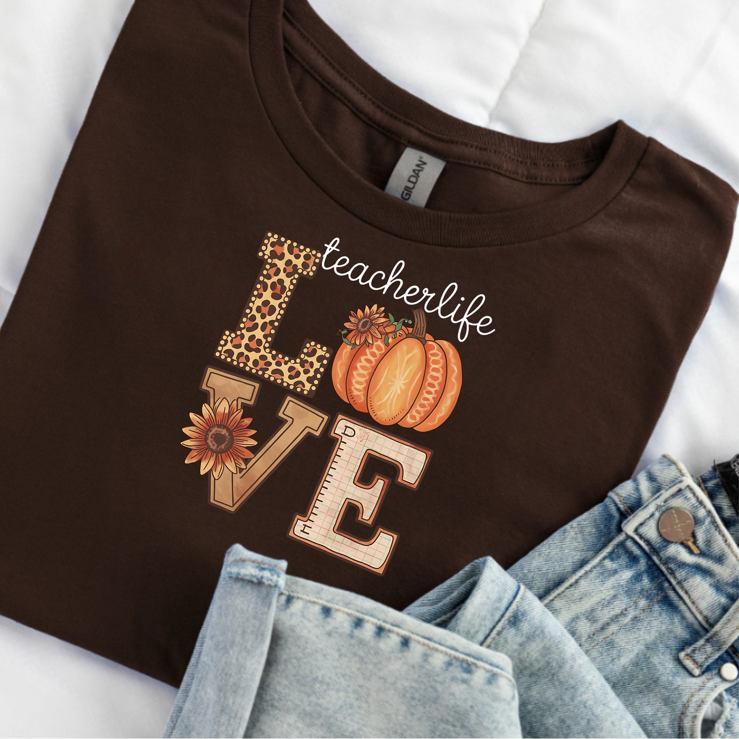 Teacher Life Fall "Love" T-Shirt