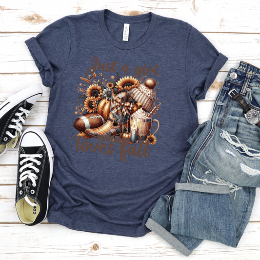 Fall Lover Unisex T-Shirt - Just a Girl Who Loves Fall