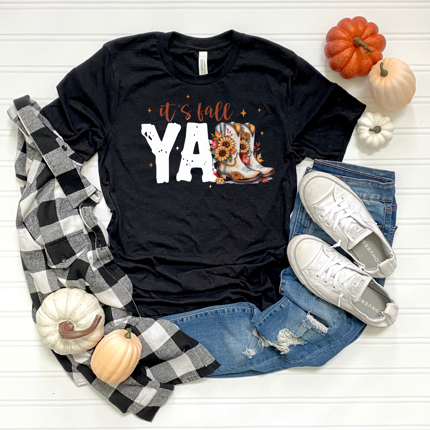 Fall Vibes Unisex T-Shirt - It's Fall y'all Design