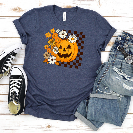 Floral Pumpkin T-Shirt