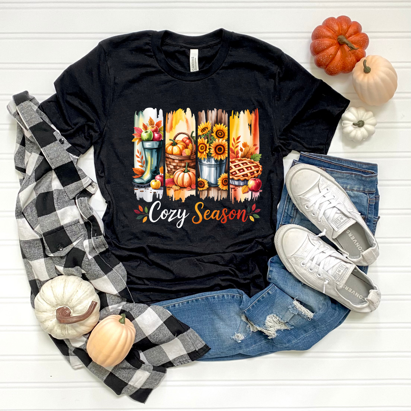 Cozy Season Paint Brush Softstyle T-Shirt