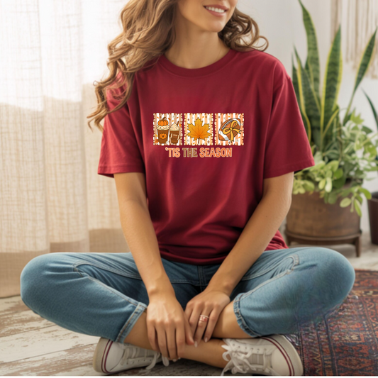 Fall Season Unisex T-Shirt - 'Tis the Season' Design