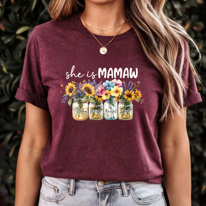 Floral Tee - Mamaw Design