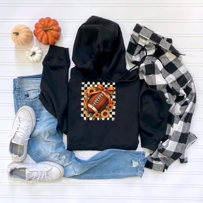 Floral Fall Football Hoodie