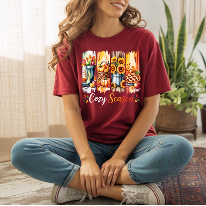 Cozy Season Paint Brush Softstyle T-Shirt