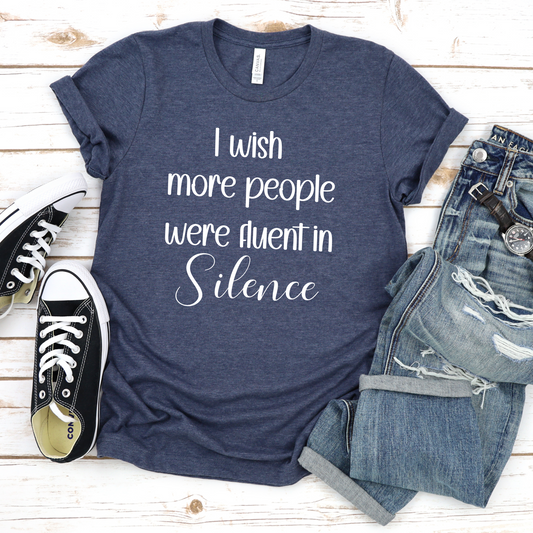 'I wish more people were fluent in silence' Tee