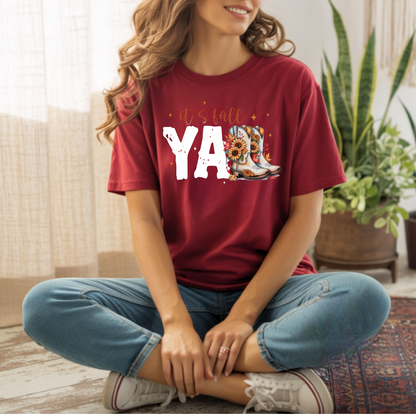 Fall Vibes Unisex T-Shirt - It's Fall y'all Design
