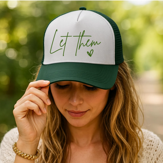 Let Them Trucker Cap - Casual Sun Hat, Perfect Gift for Summer, Outdoor Adventures, Father's Day, Men's Accessories, Trendy Sportswear