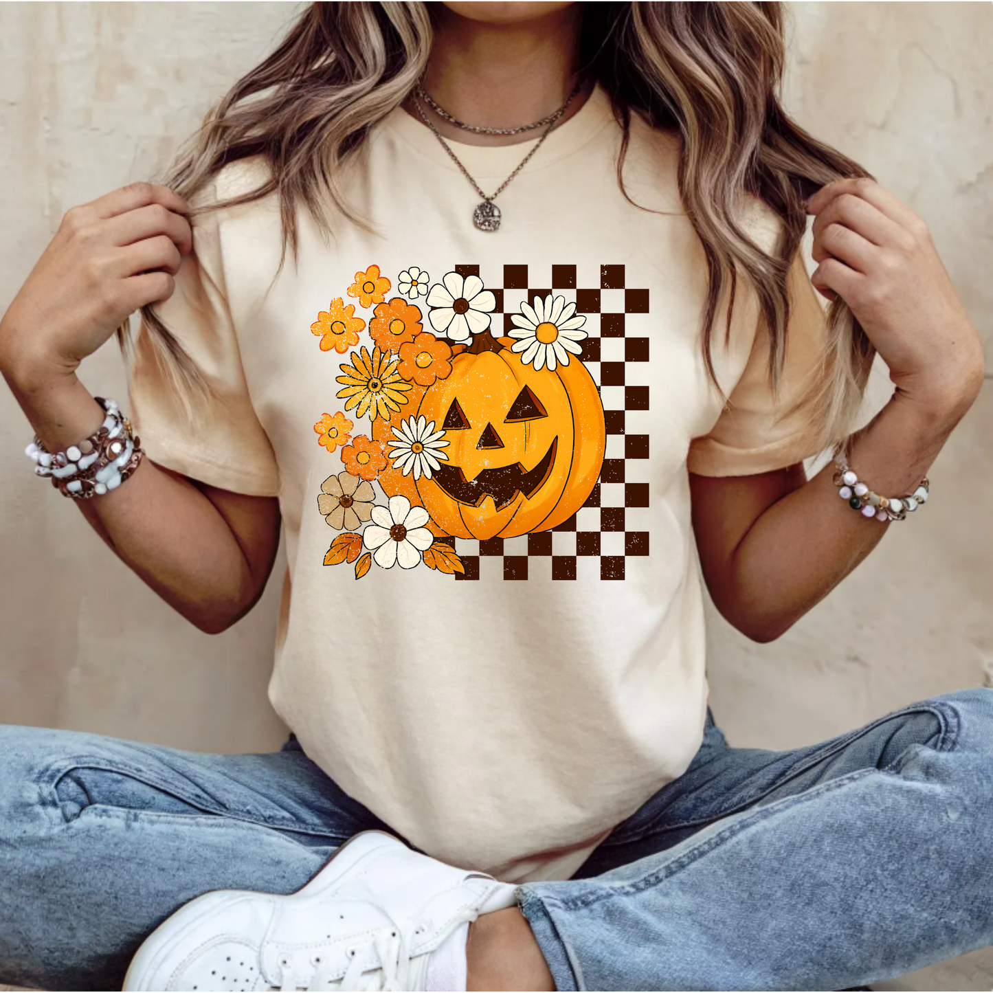 Floral Pumpkin T-Shirt