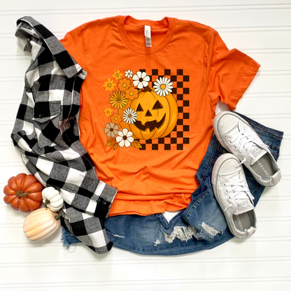 Floral Pumpkin T-Shirt
