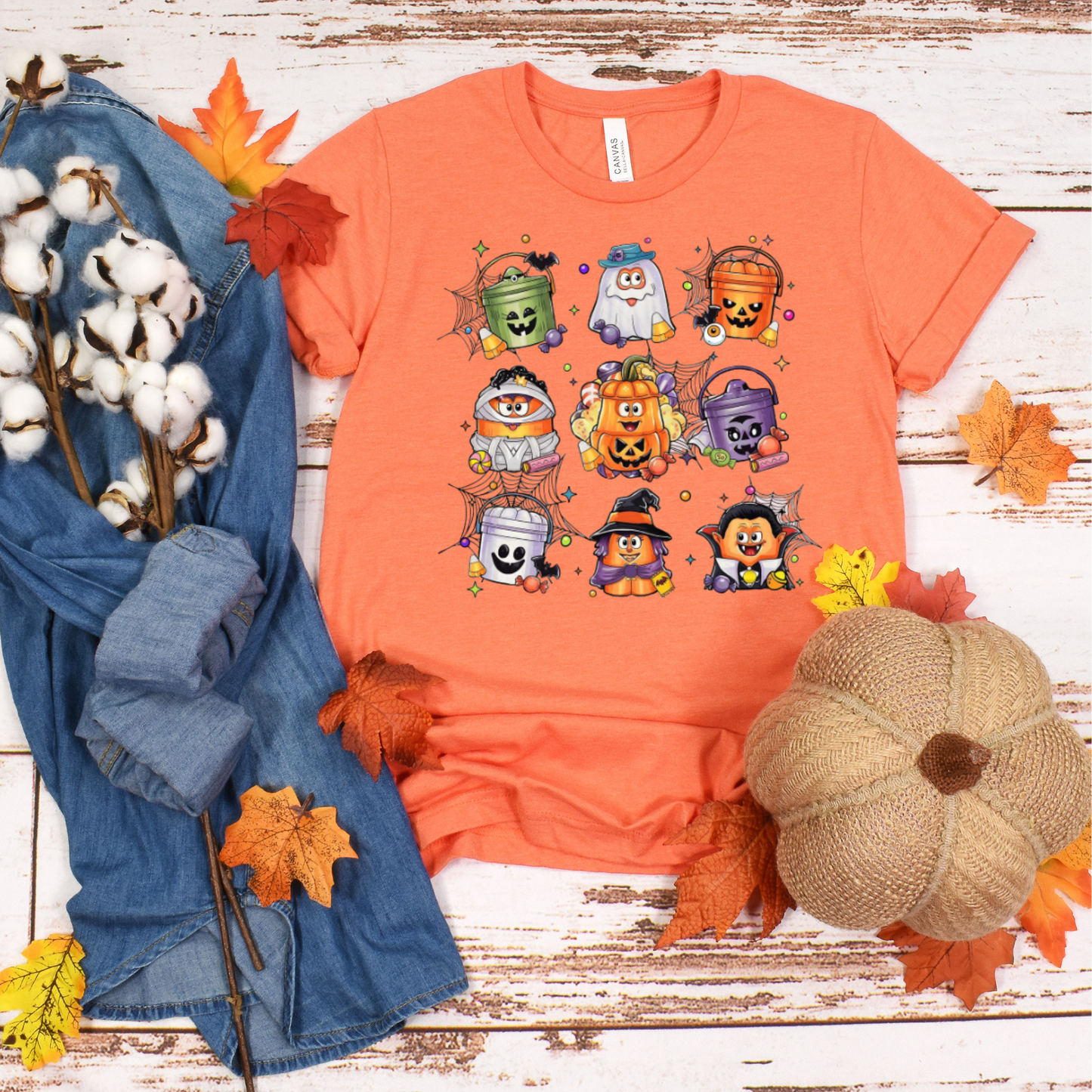 Halloween Nugget Characters T-Shirt