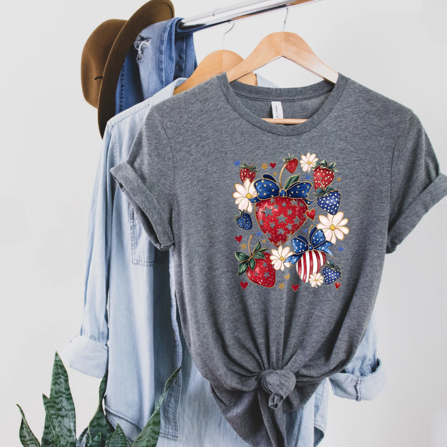 Strawberry 4th of July Tee