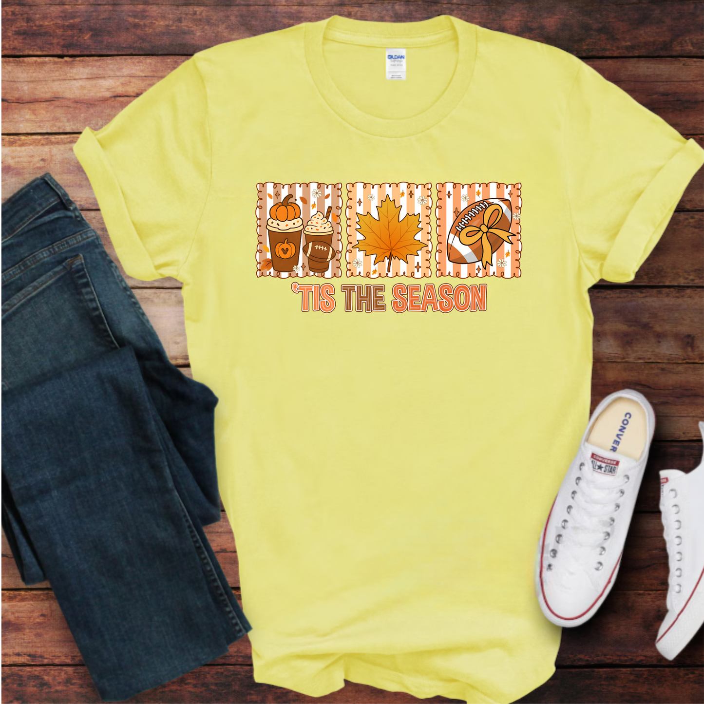 Fall Season Unisex T-Shirt - 'Tis the Season' Design