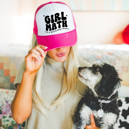 Trucker Cap Girl Math so its basically free