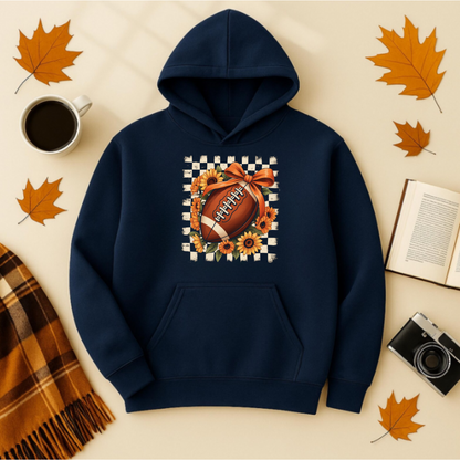 Floral Fall Football Hoodie