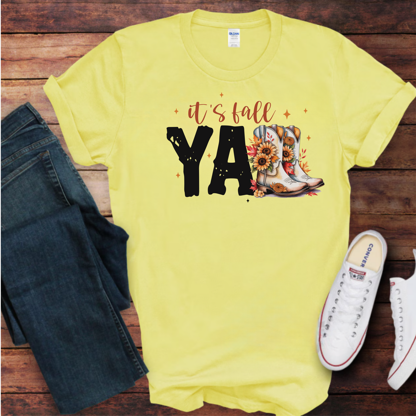 Fall Vibes Unisex T-Shirt - It's Fall y'all Design