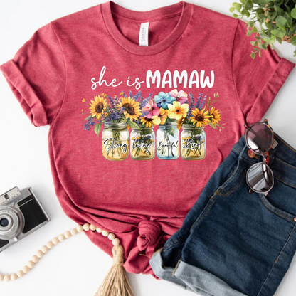 Floral Tee - Mamaw Design