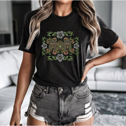 Floral 'Mom' png