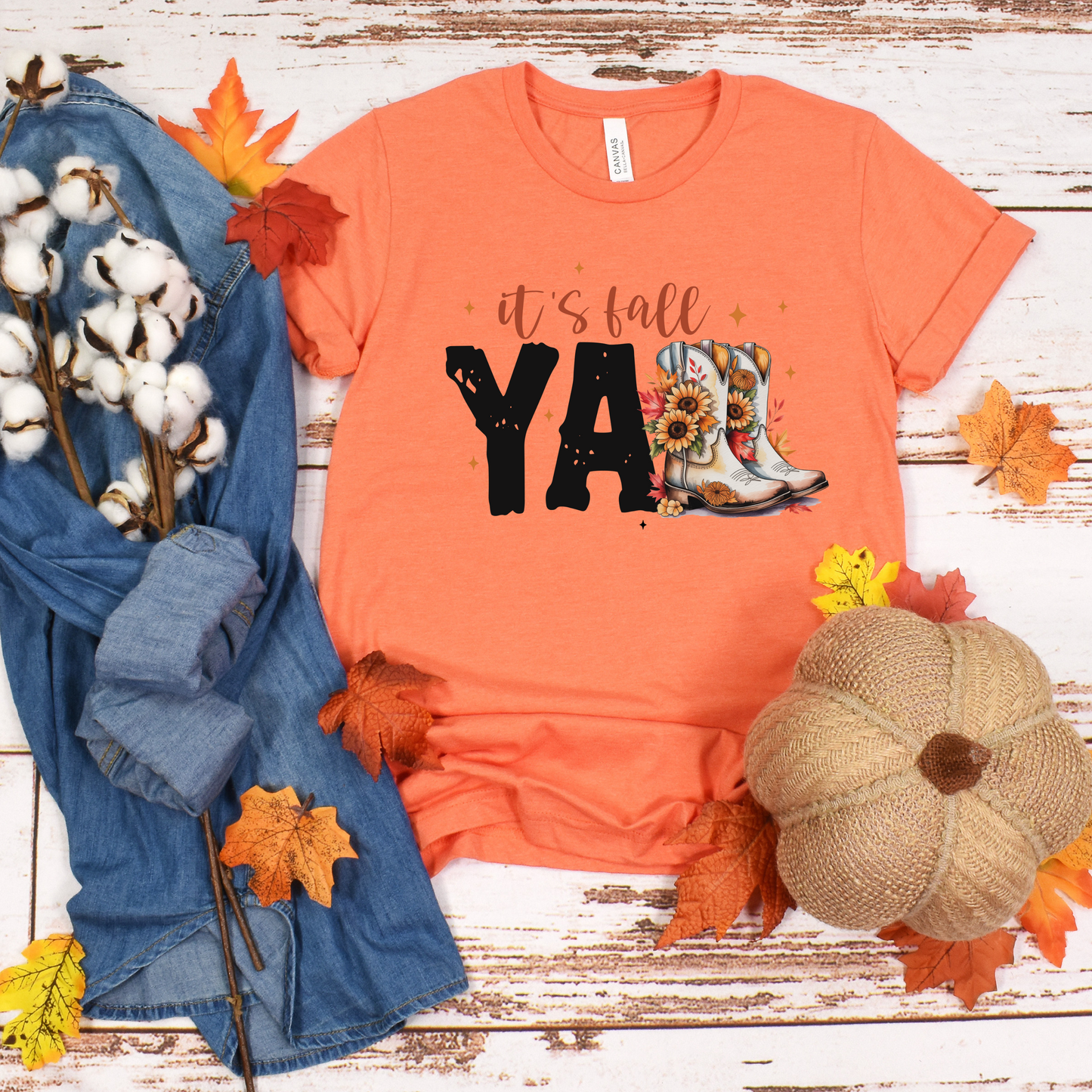 Fall Vibes Unisex T-Shirt - It's Fall y'all Design