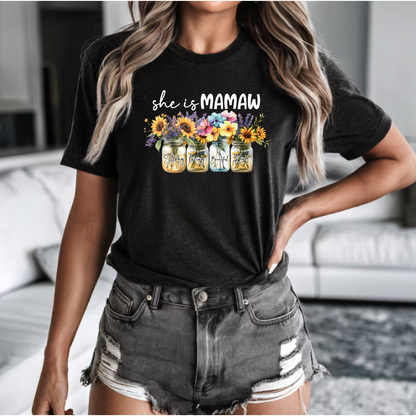 Floral Tee - Mamaw Design