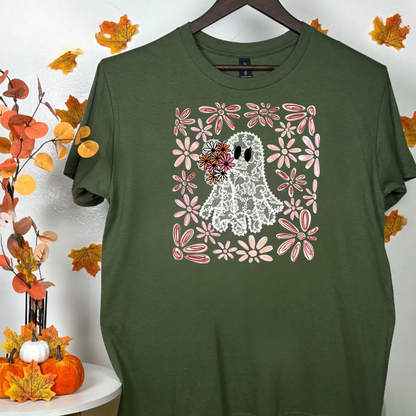 Floral Lace Ghost T-Shirt