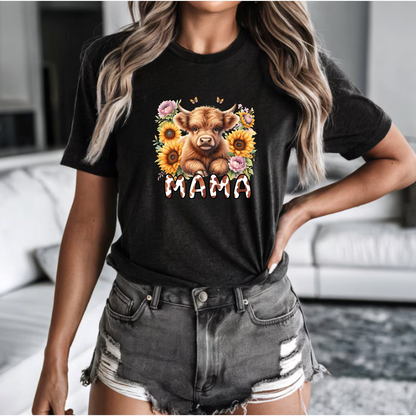 Highland Cow 'Mama' png digital download