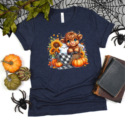 Fall Highland Cow T-Shirt