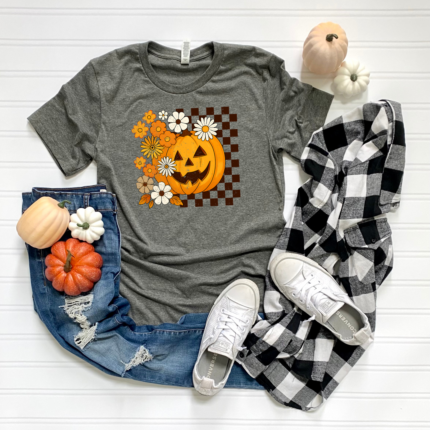 Floral Pumpkin T-Shirt