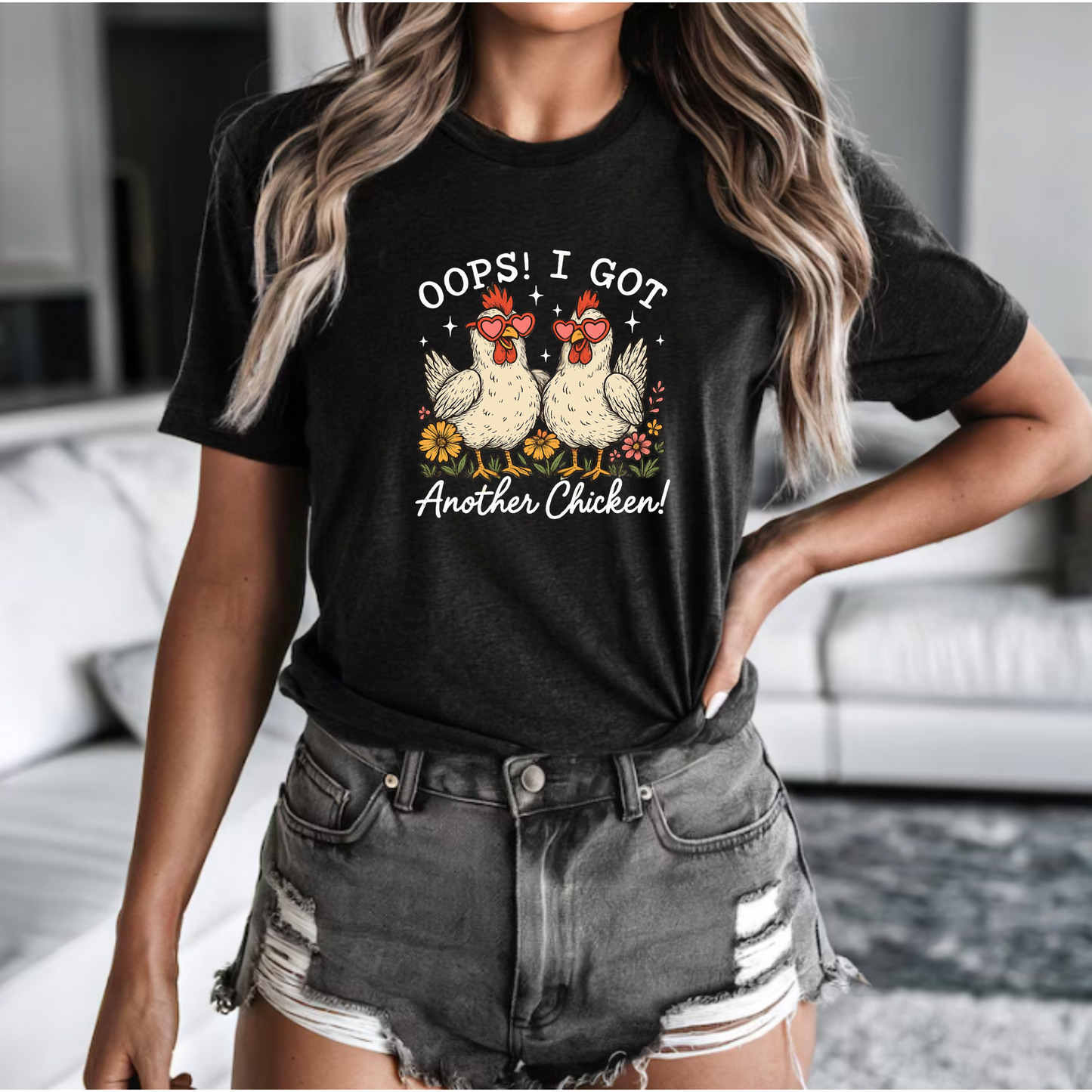 Funny Chicken Lovers Unisex Tee - 'Oops! I Got Another Chicken!'