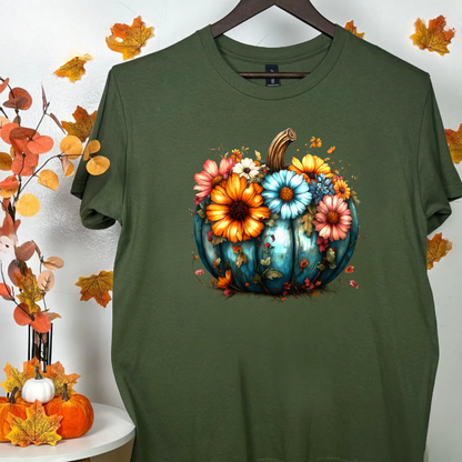 Floral Pumpkin T-Shirt