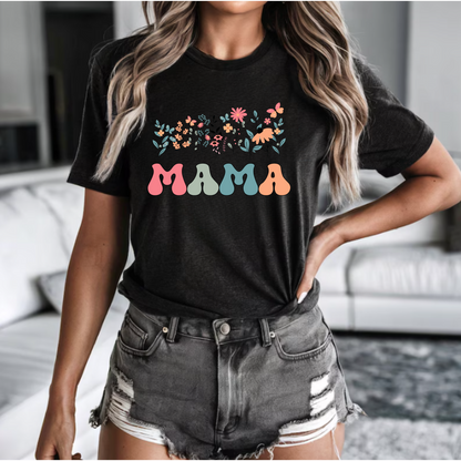 Retro Floral 'mama" png digital download