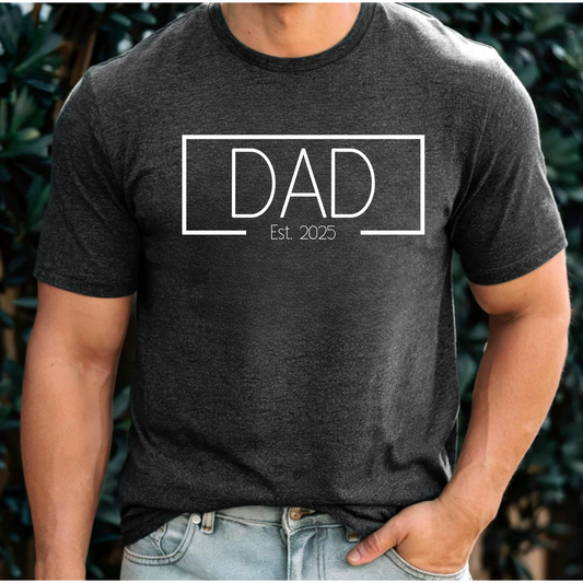 T-Shirt Dad est 2025 Unisex Jersey Short Sleeve Tee