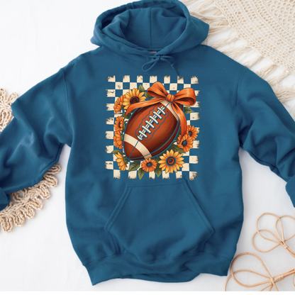 Floral Fall Football Hoodie