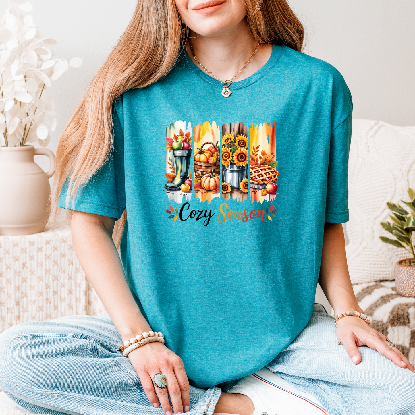 Cozy Season Paint Brush Softstyle T-Shirt