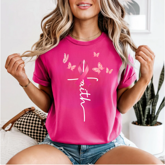 Faith Breast Cancer Awareness T-Shirt