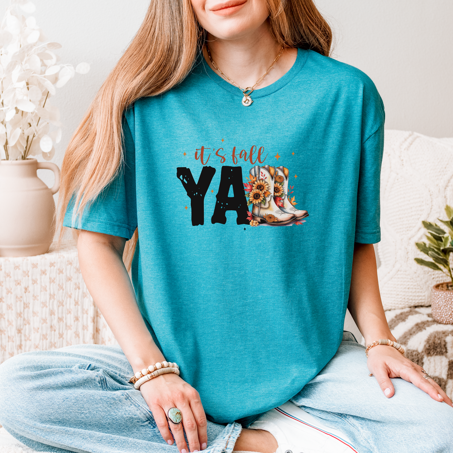 Fall Vibes Unisex T-Shirt - It's Fall y'all Design