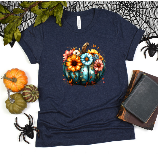 Floral Pumpkin T-Shirt