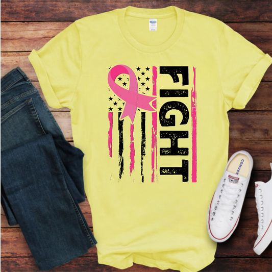 "Fight" Breast Cancer Awareness T-Shirt