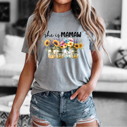 Floral Tee - Mamaw Design
