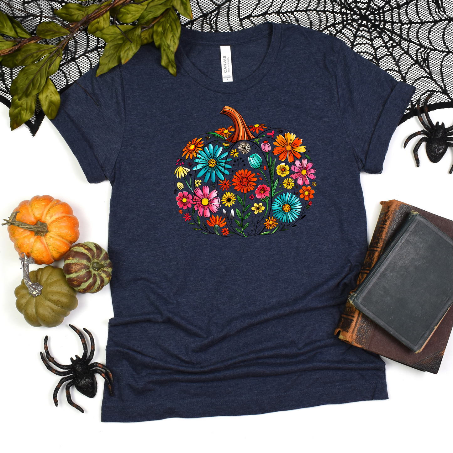 Floral Pumpkin T-Shirt