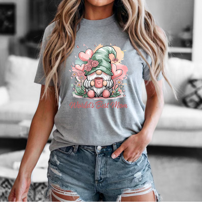 Worlds best mom Gnome png digital download
