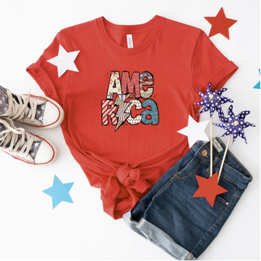 Lightening Bolt America Unisex Tee