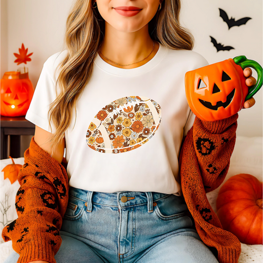 Floral Football Unisex T-Shirt