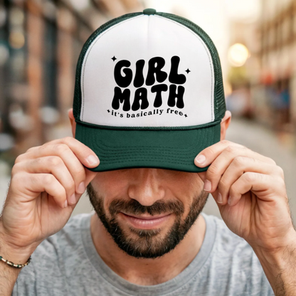 Trucker Cap Girl Math so its basically free