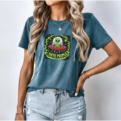 Alien Hate People Tee