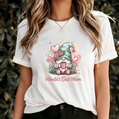 Worlds best mom Gnome png digital download